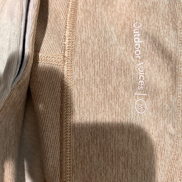 Outdoor Voices 7/8 Tri-Tone Leggings Desert/Oatmeal/Cloud Size M High Rise - Picture 8 of 8